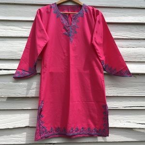 Embroidered French tunic sz M